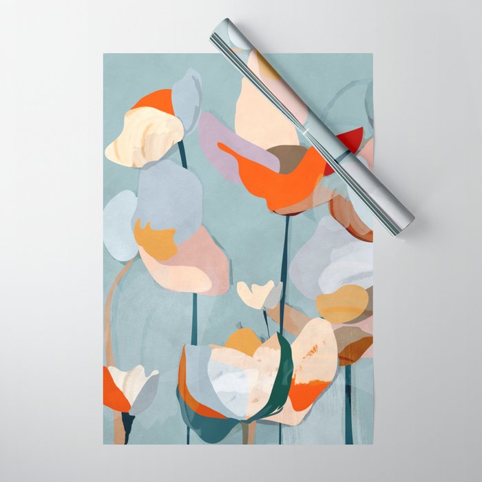Layered Bloom Wrapping Paper Gallery Image 1