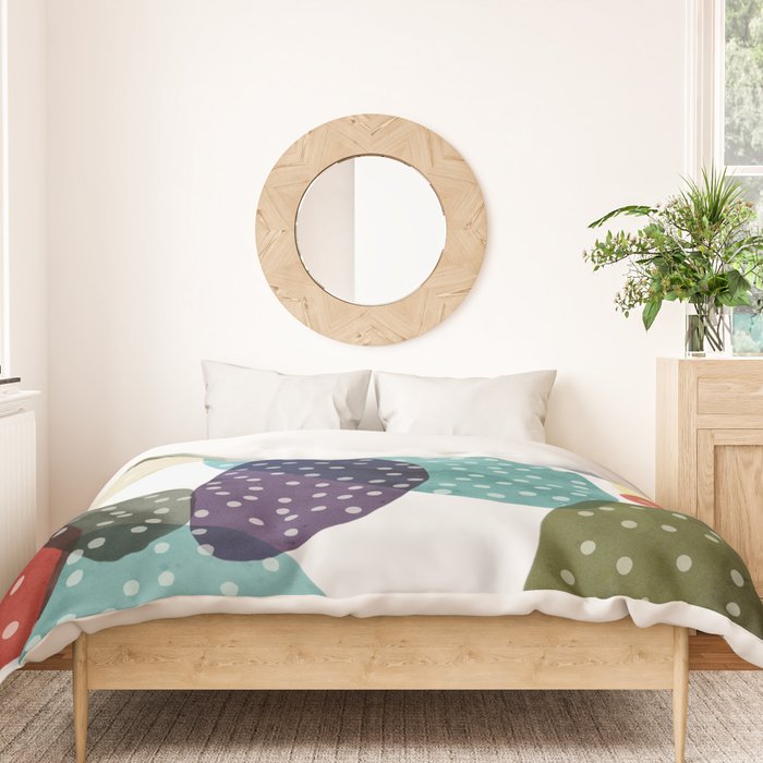 Cactus watercolor II Duvet Cover Gallery Image 3