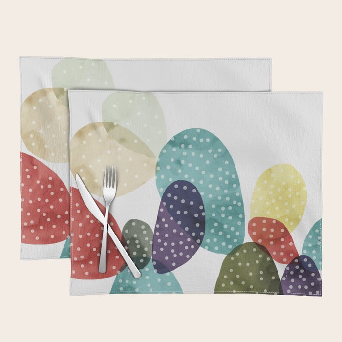 Cactus watercolor II Placemat Gallery Image 1