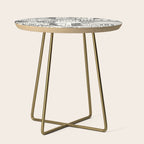 Washington DC toile gray Side Table Gallery Image 1