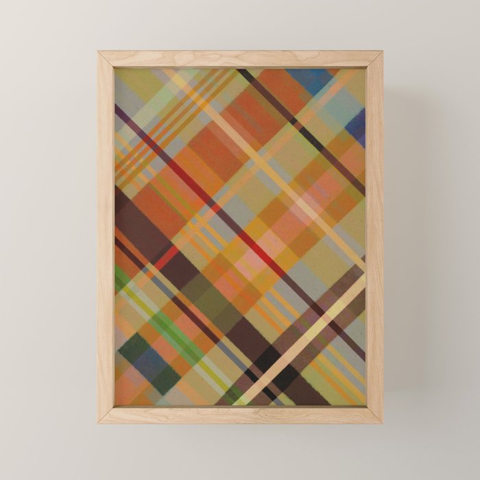 Colorful Plaid #2 Mini Art Print Gallery Image 1