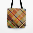Colorful Plaid #2 Tote Bag Gallery Image 1