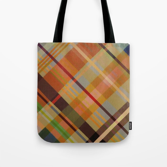 Colorful Plaid #2 Tote Bag Gallery Image 1