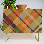 Colorful Plaid #2 Credenza Gallery Image 1