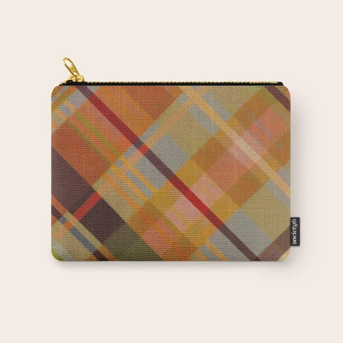 Colorful Plaid #2 Carry All Pouch Gallery Image 1