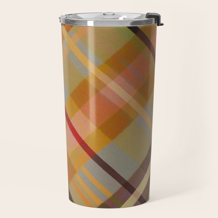 Colorful Plaid #2 Travel Mug Gallery Image 2