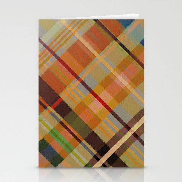 Colorful Plaid #2 Stationery Card Gallery Image 1