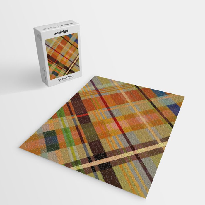 Colorful Plaid #2 Jigsaw Puzzle Gallery Image 2