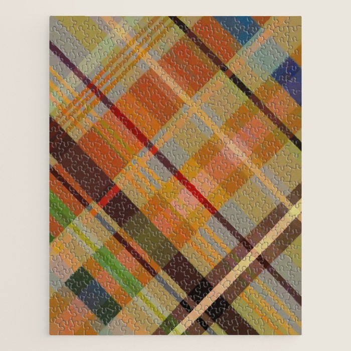 Colorful Plaid #2 Jigsaw Puzzle Gallery Image 1