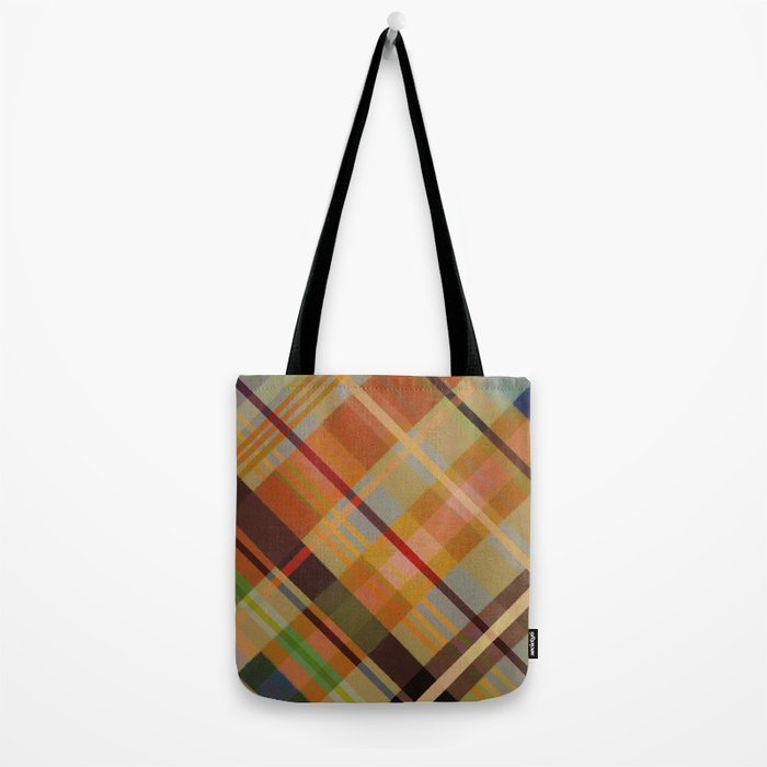 Colorful Plaid #2 Tote Bag Gallery Image 2