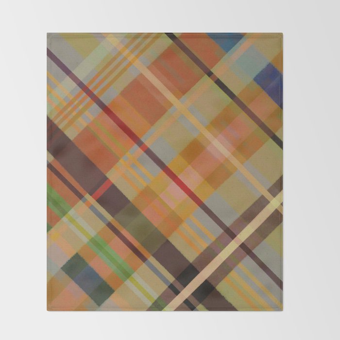 Colorful Plaid #2 Throw Blanket Gallery Image 2