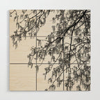 Wisteria Tree Art Print - Black and White Nature Photography Wood Wall Art Gallery Image 1