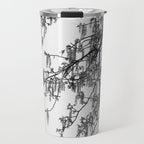 Wisteria Tree Art Print - Black and White Nature Photography Travel Mug Gallery Image 1