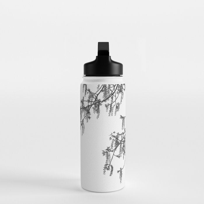 Wisteria Tree Art Print - Black and White Nature Photography Water Bottle Gallery Image 3