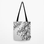 Wisteria Tree Art Print - Black and White Nature Photography Tote Bag Gallery Image 2