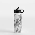 Wisteria Tree Art Print - Black and White Nature Photography Water Bottle Gallery Image 1