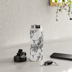Wisteria Tree Art Print - Black and White Nature Photography Water Bottle Gallery Image 4