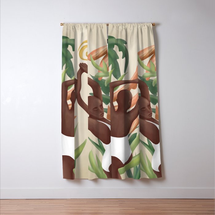 Figural Tropica Window Curtain Gallery Image 3