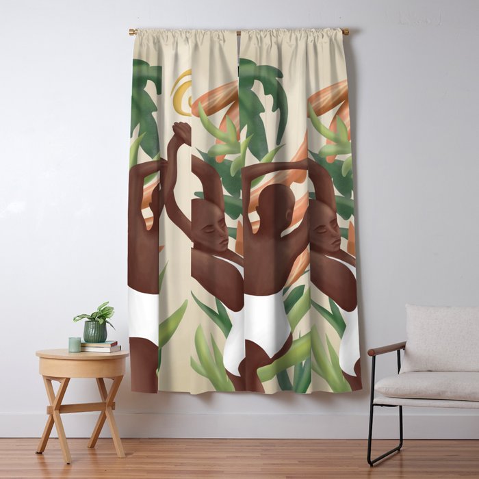 Figural Tropica Window Curtain Gallery Image 5