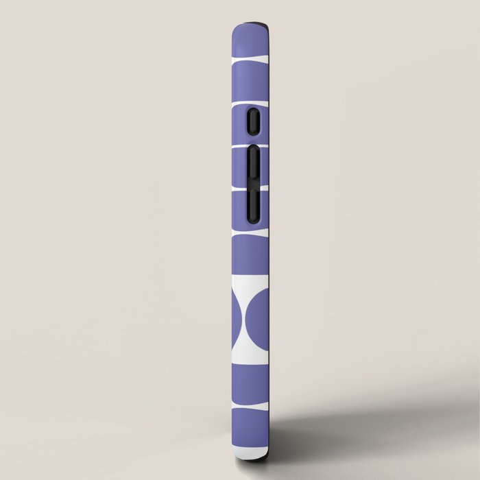 Mid Century Modern Geometric 04 Very Peri iPhone Case Gallery Image 2