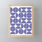 Mid Century Modern Geometric 04 Very Peri Mini Art Print Gallery Image 1