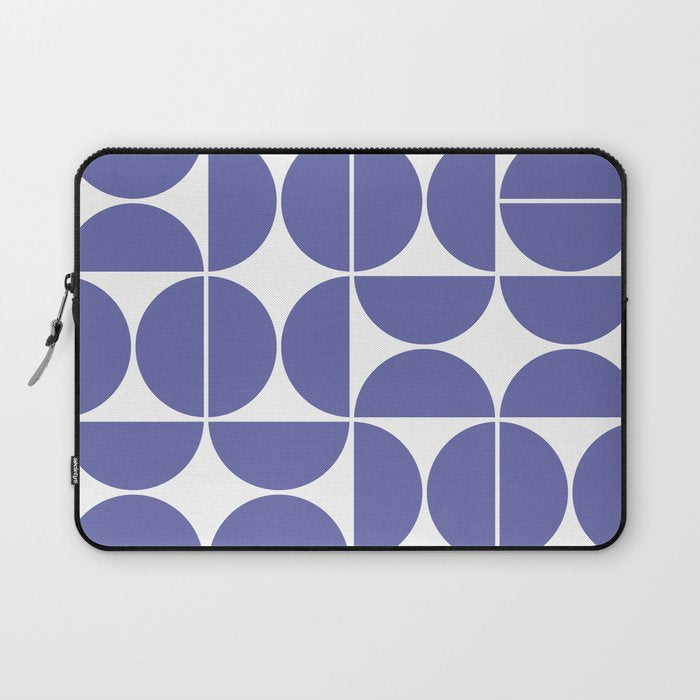 Mid Century Modern Geometric 04 Very Peri Laptop Sleeve Gallery Image 1