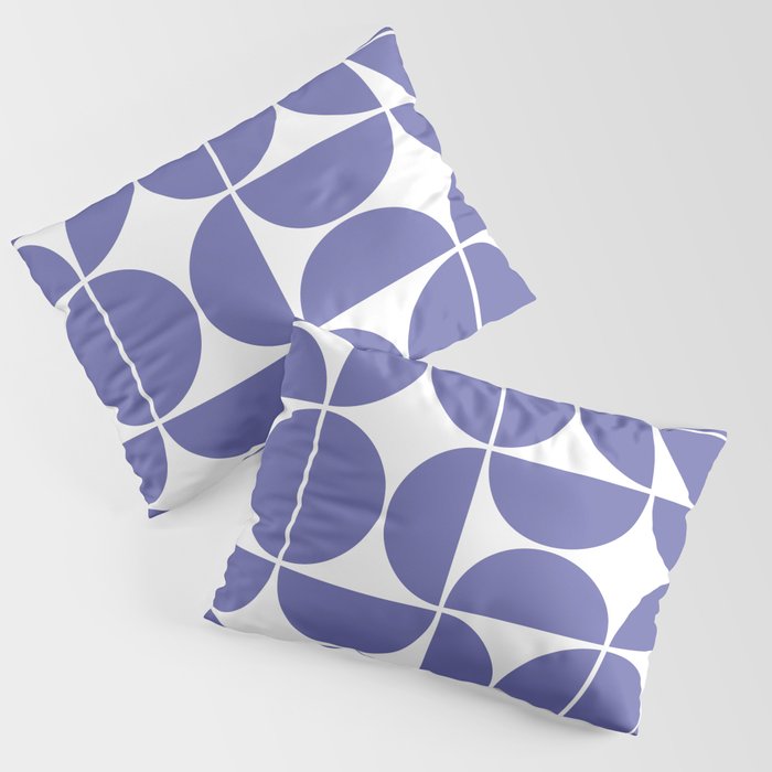Mid Century Modern Geometric 04 Very Peri Pillow Sham Gallery Image 1