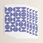 Mid Century Modern Geometric 04 Very Peri Wrapping Paper Gallery Image 3
