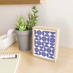 Mid Century Modern Geometric 04 Very Peri Mini Art Print Gallery Image 2