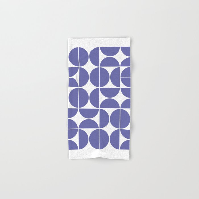 Mid Century Modern Geometric 04 Very Peri Bath Towel Gallery Image 1