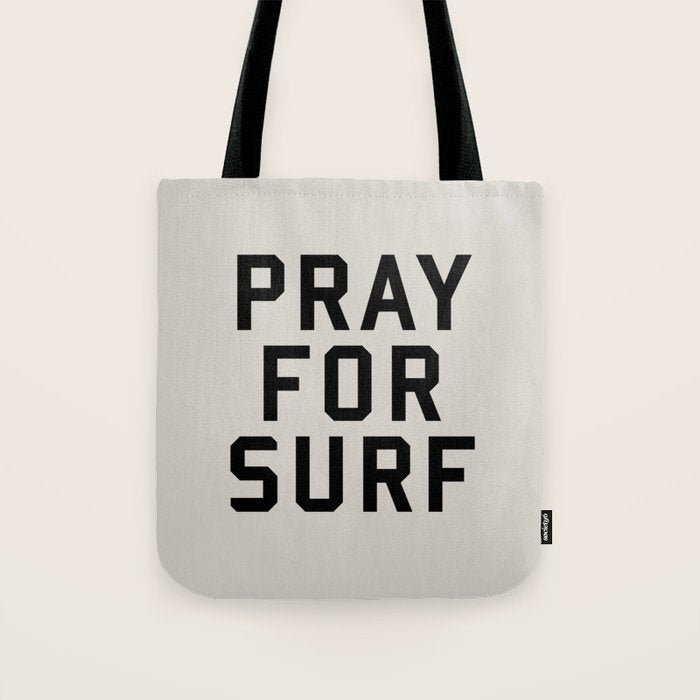 Pray For Surf Tote Bag Gallery Image 1