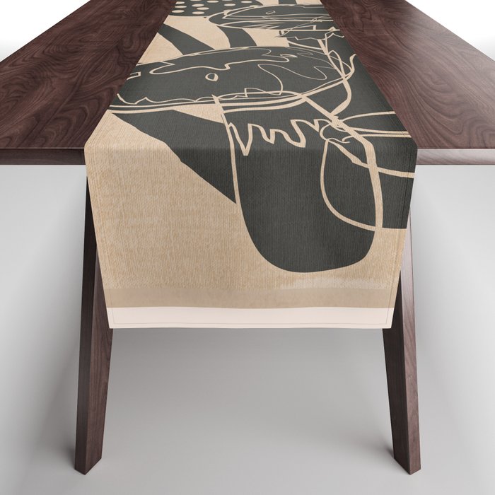 Abstract Mushrooms 6 Table Runner Gallery Image 1