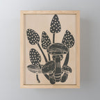 Abstract Mushrooms 6 Mini Art Print Gallery Image 1