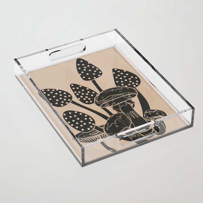 Abstract Mushrooms 6 Acrylic Tray Gallery Image 1