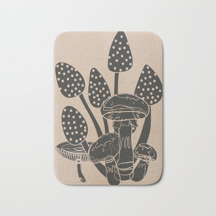 Abstract Mushrooms 6 Bath Mat Gallery Image 1