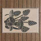 Abstract Mushrooms 6 Outdoor Rug Gallery Image 1