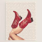 These Boots - Yeehaw Rustic Red n Neutral Jigsaw Puzzle Gallery Image 1