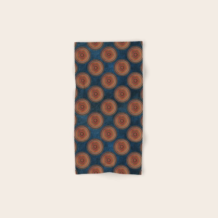 Earth Tone Colored Mandala Bath Towel Gallery Image 1