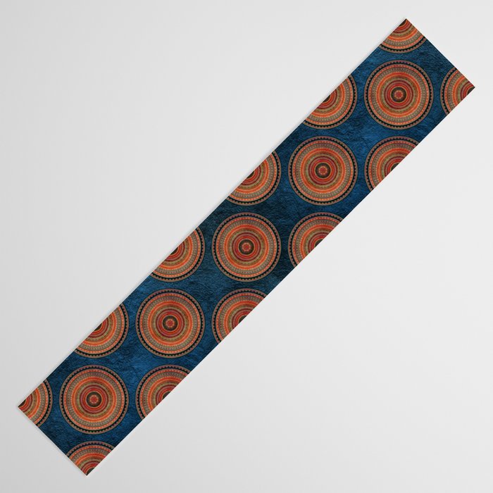 Earth Tone Colored Mandala Table Runner Gallery Image 3