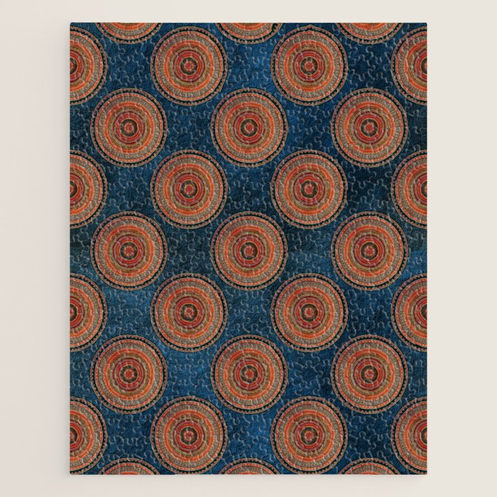 Earth Tone Colored Mandala Jigsaw Puzzle Gallery Image 1