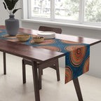 Earth Tone Colored Mandala Table Runner Gallery Image 2