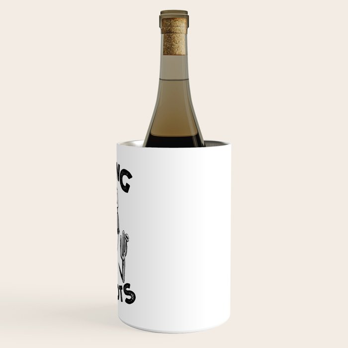 Bring Your Ass Kicking Boots! Cool Retro Cowgirl Gift Idea For Women Wine Chiller Gallery Image 3