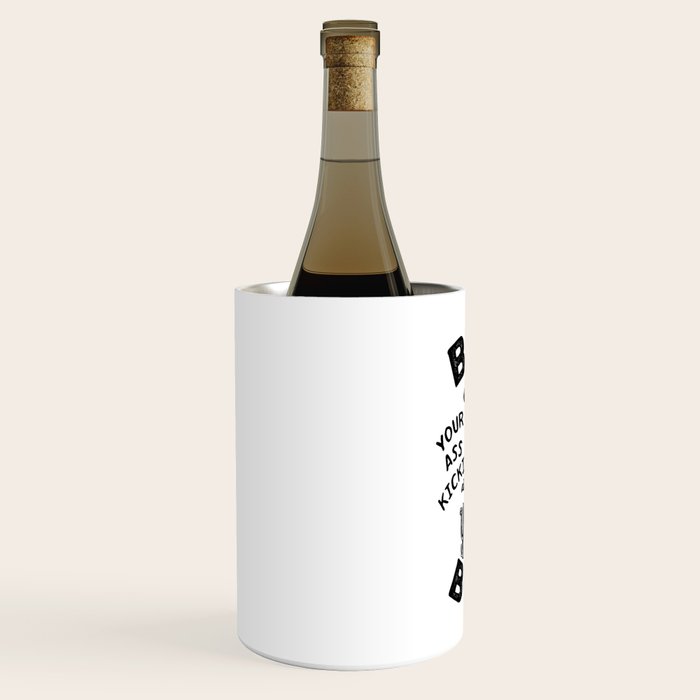 Bring Your Ass Kicking Boots! Cool Retro Cowgirl Gift Idea For Women Wine Chiller Gallery Image 2