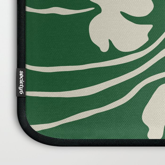 The magical Green floral Laptop Sleeve Gallery Image 3