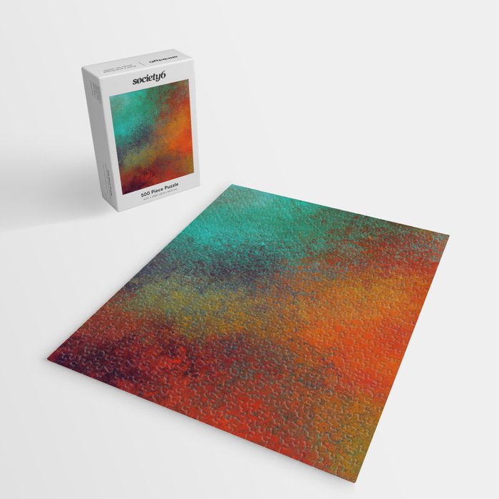 Colorful Rust Aesthetic Grunge Art Jigsaw Puzzle Gallery Image 2