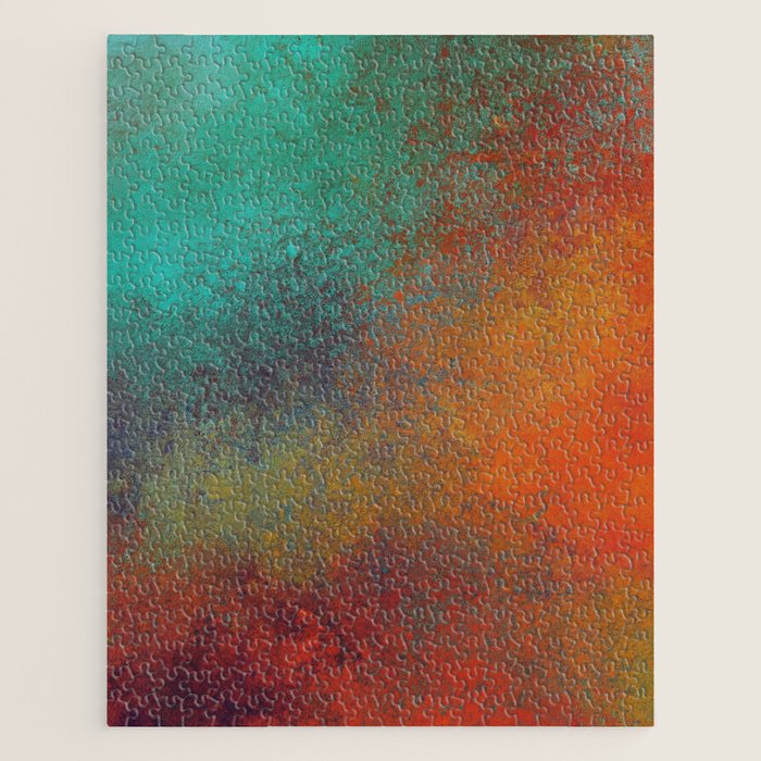 Colorful Rust Aesthetic Grunge Art Jigsaw Puzzle Gallery Image 1
