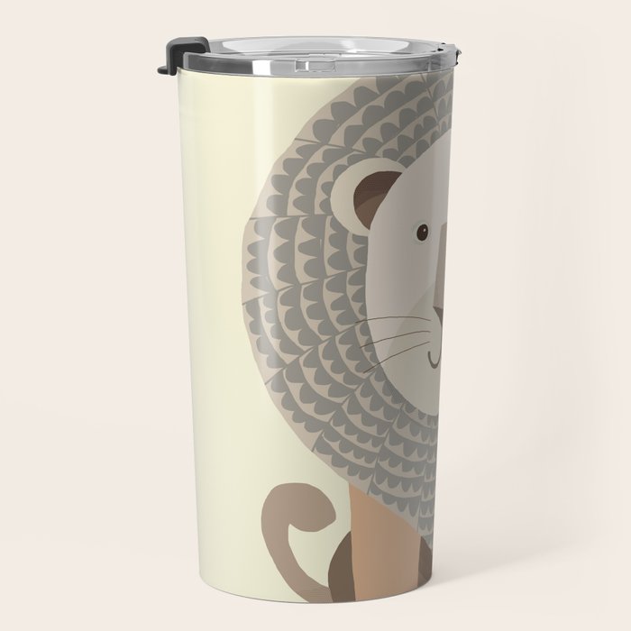 Whimsical Lion Travel Mug Gallery Image 3