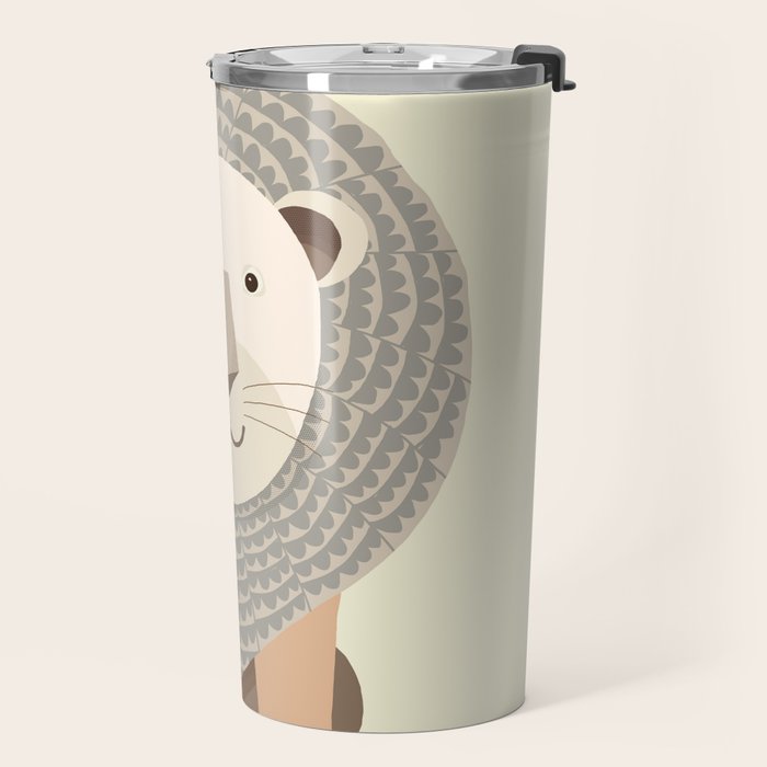 Whimsical Lion Travel Mug Gallery Image 2