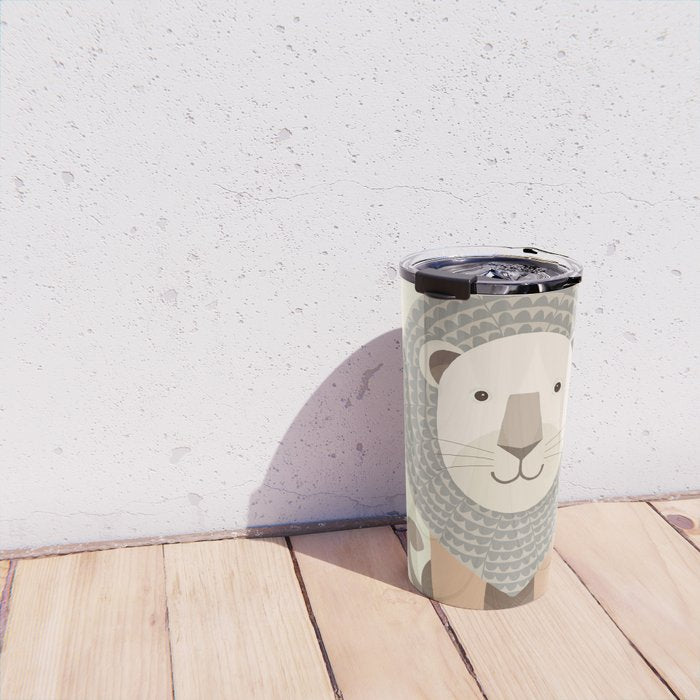 Whimsical Lion Travel Mug Gallery Image 4