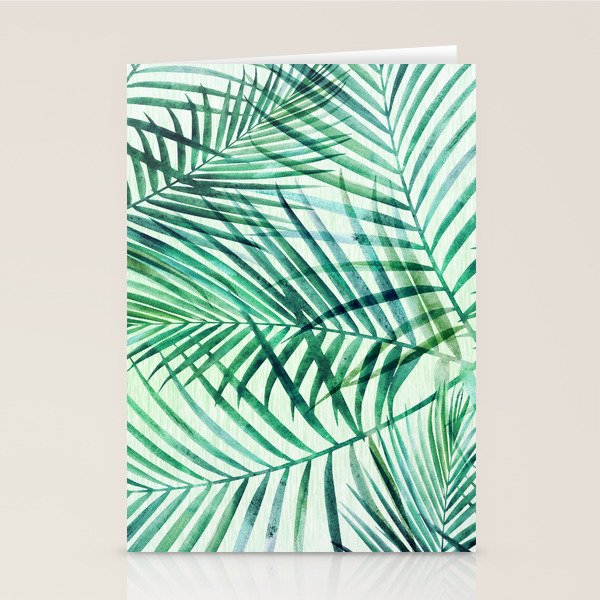 Tropical Fronds Abstract Design Stationery Card Gallery Image 1